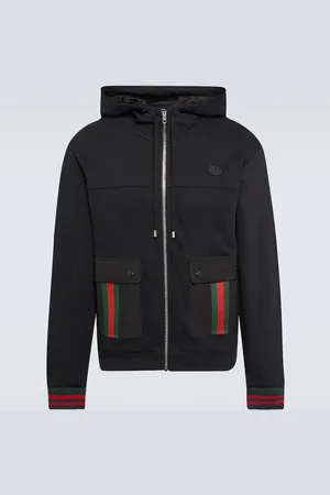 Gucci Web Stripe cotton jersey jacket