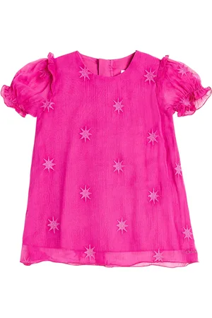 Chloé Baby short-sleeve silk dress