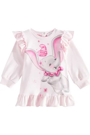 MONNALISA Baby printed cotton-blend dress