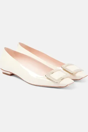 Roger Vivier Belle Vivier 25 patent leather ballet flats