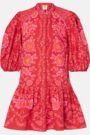 Farm Rio Floral cotton minidress