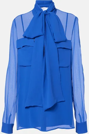 Costarellos Silk georgette blouse