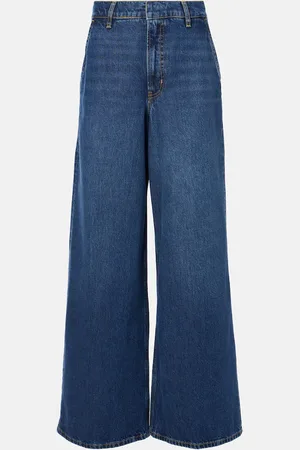 Frame High-rise wide-leg jeans