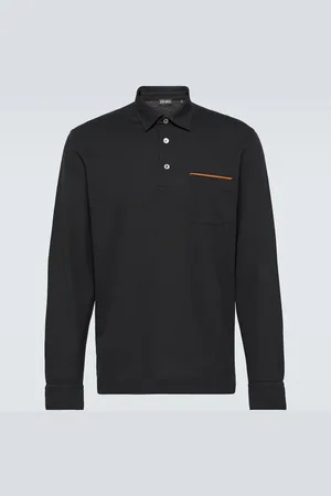 Ermenegildo Zegna Long-sleeved cotton piquÃ© polo shirt
