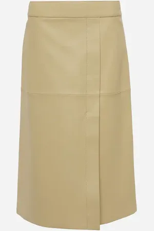 Joseph Sevres leather pencil skirt