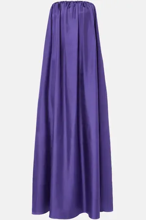 Max Mara Edda pleated silk maxi dress