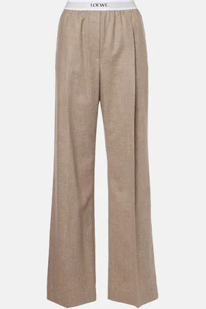 Loewe Wool and cashmere wide-leg pants