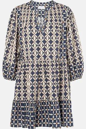 Velvet Beckie printed cotton minidress
