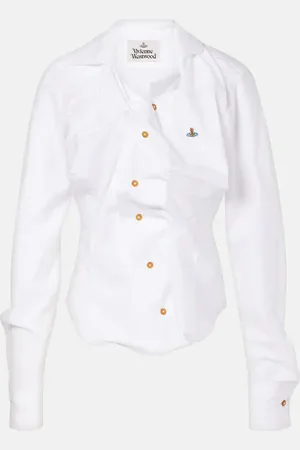 Vivienne Westwood Drunken gathered cotton shirt