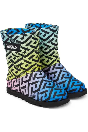 VERSACE La Greca quilted boots
