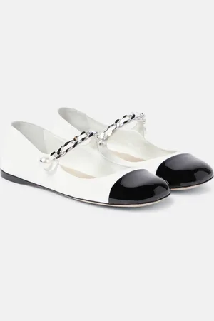 Miu Miu Embellished leather ballet flats