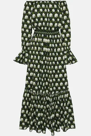Agua by Agua Bendita Almendra Perla cotton poplin maxi dress
