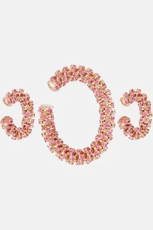 MAGDA BUTRYM Crystal-embellished clip-on earrings