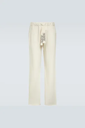 Alanui Akasha cotton-blend straight pants