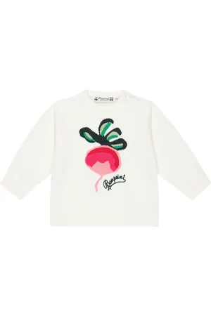 BONPOINT Baby Almire intarsia-knit cotton sweater