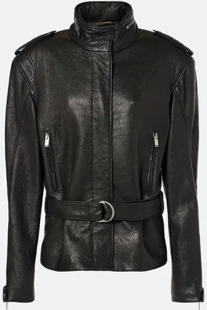 Saint Laurent Oversized leather jacket