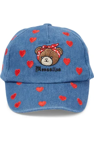 MONNALISA Embroidered denim baseball cap