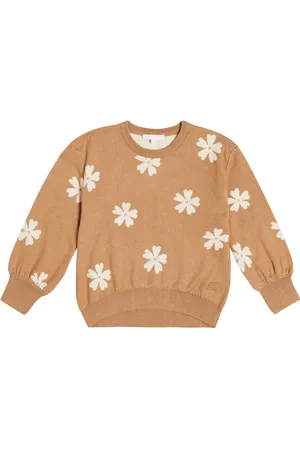 Chloé Floral cotton and wool sweater