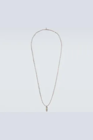 Sydney Evan Happy Face Skateboard charm necklace with pearls