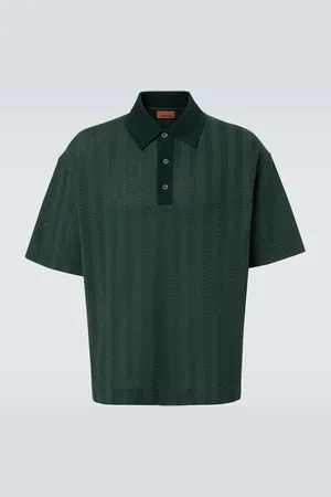 Missoni Chevron cotton-blend polo shirt