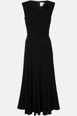 Roland Mouret Gathered cady midi dress