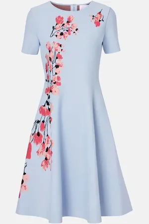 Carolina Herrera Floral jacquard midi dress