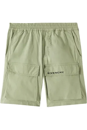 Givenchy Logo cotton-blend poplin Bermuda shorts