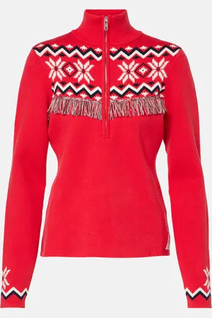 The Upside Keystone Blanche cotton-blend ski top