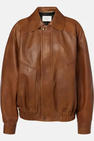 Saint Laurent Leather bomber jacket