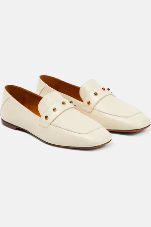 Chloé Aurna embellished leather loafers