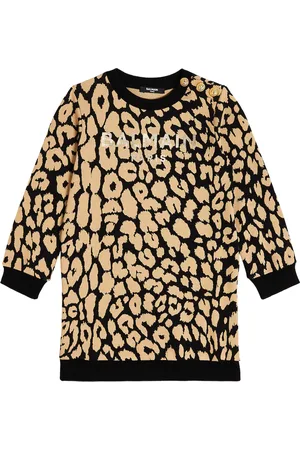 Balmain Logo cotton sweater dress