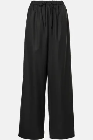 The Row Hubert wool wide-leg pants