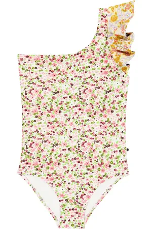 Molo Nitt floral one-shoulder swimsuit