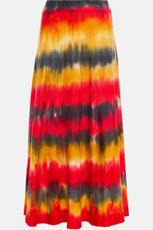 GABRIELA HEARST Ella tie-dye cashmere and silk maxi skirt