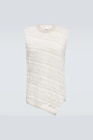 Comme des Garçons Intarsia-knit wool sweater vest