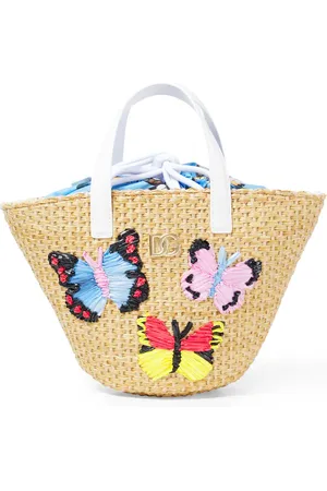 Dolce & Gabbana Embroidered leather-trimmed basket bag