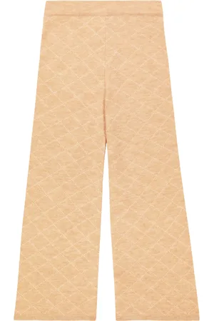 MORLEY Ona knitted checked wool pants