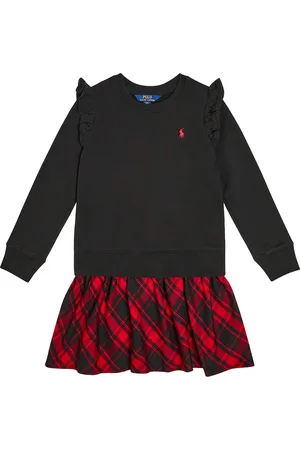 Ralph Lauren Checked cotton-blend sweatshirt dress