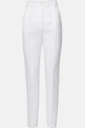 Dolce & Gabbana Cotton-blend brocade slim pants