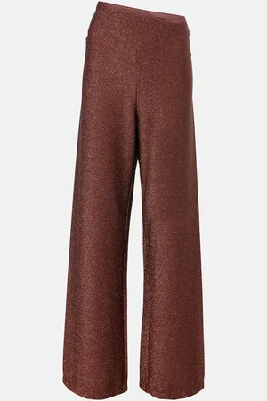 JOHANNA ORTIZ LamÃ© high-rise wide-leg pants