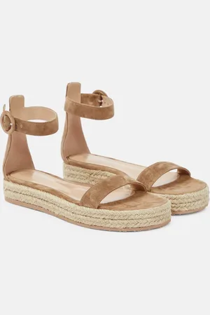 Gianvito Rossi Portofino suede espadrille sandals