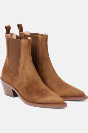 Gianvito Rossi Western 45 suede booties