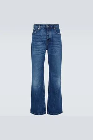 Ami Bleached mid-rise straight jeans