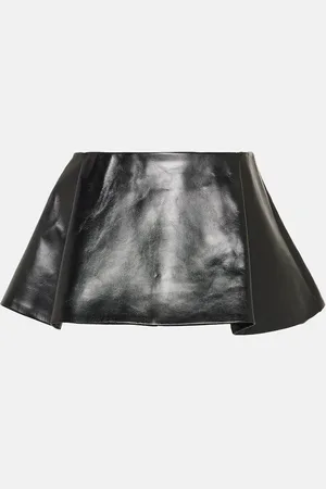Khaite Ralfa leather miniskirt