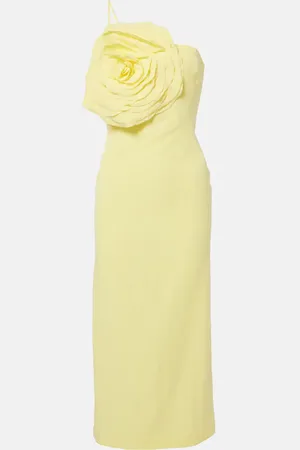 BLUMARINE Floral embroidered midi dress