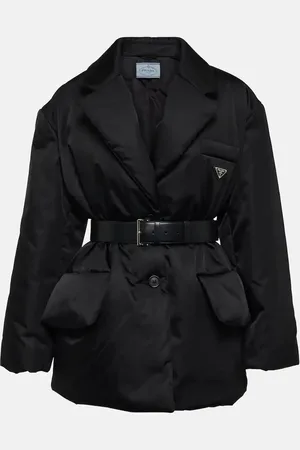 Prada Re-Nylon belted padded jacket