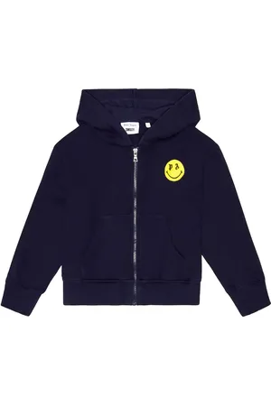 Palm Angels Smiley logo cotton hoodie