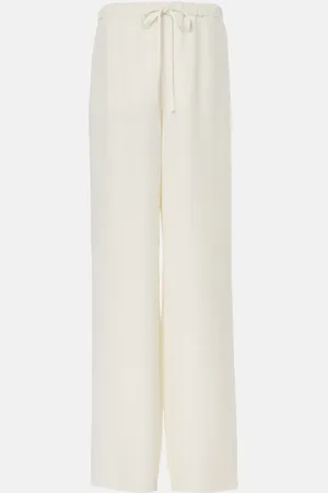 VALENTINO Cady Couture high-rise wide-leg pants