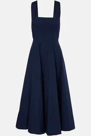 Staud Teresa poplin midi dress
