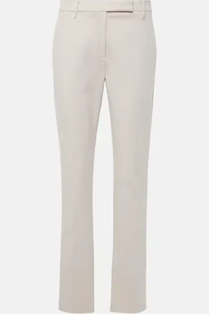 Brunello Cucinelli Cotton-blend slim pants